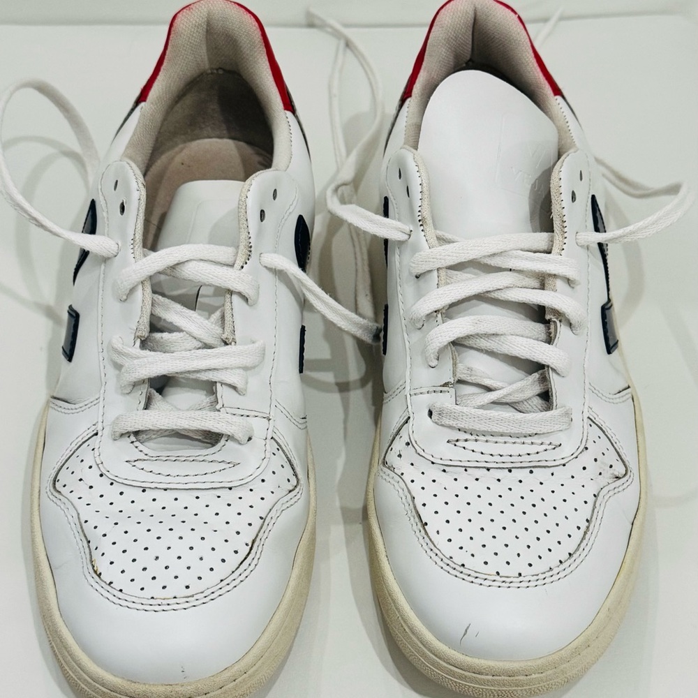 Veja White and Red Men's Sneakers